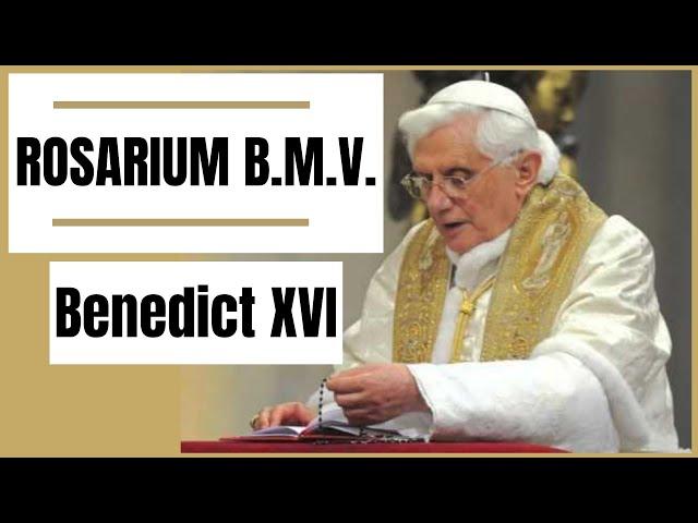 FULL ROSARY IN LATIN (JOYFUL, LUMINOUS, SORROWFUL, GLORIOUS MYSTERIES) - POPE BENEDICT XVI