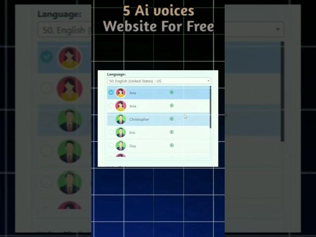 Access 5 Free AI Voice Websites Now! #FreeAIVoices #TechTools #VoiceGeneration #savemoney