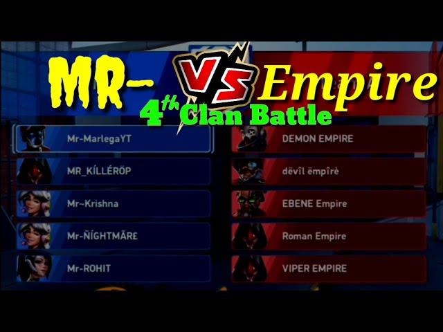 MR VS EMPIRE || 4th Clan Battle || Mech Arena Ft. @YourMr-Amit