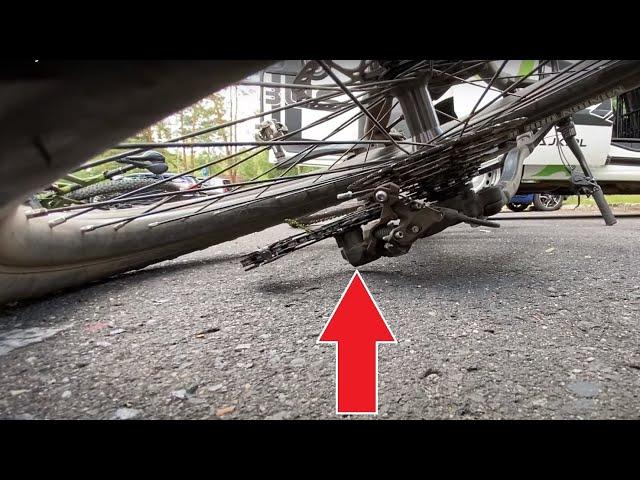 How To Park Your Bike & Not Damage It. My Simple Trick For Putting The Bicycle Down.