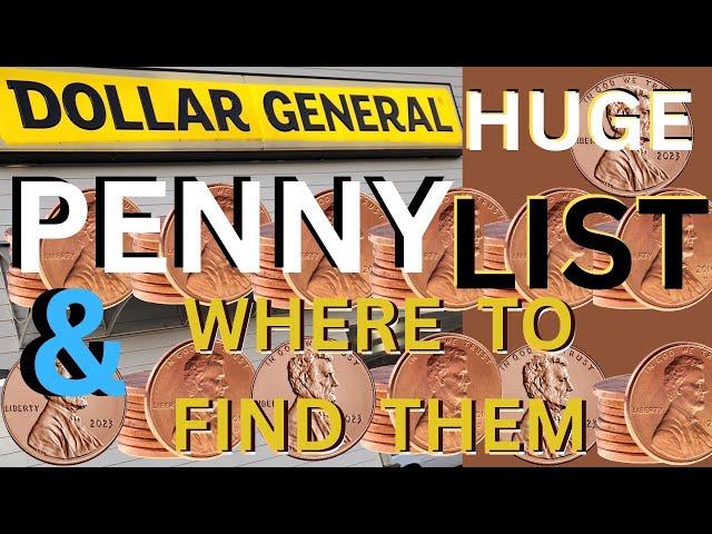 Huge New Penny List For Dollar General and Where To Find Penny Items This Week