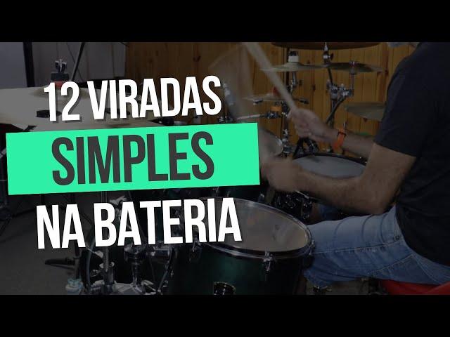 12 Viradas Simples de Bateria para Iniciantes / Edu Guarinon