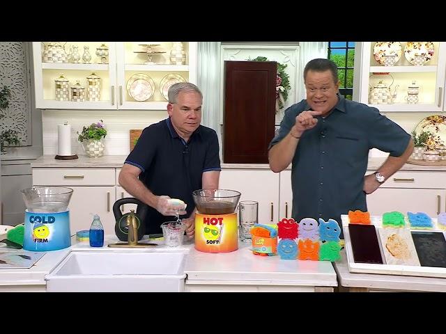 Scrub Mommy Set of 6 Summer Shape Sponge Set with 3 Towels on QVC