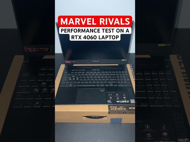 MARVEL RIVALS Tested with a RTX 4060 Gaming Laptop (ASUS TUF A15) #asustufa15 #marvelrivals #rtx4060