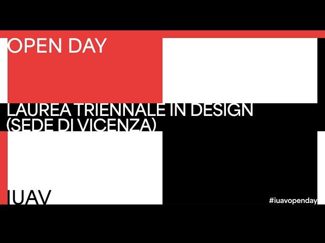 Iuav Open Day 2024 – triennale in Design – sede di Vicenza