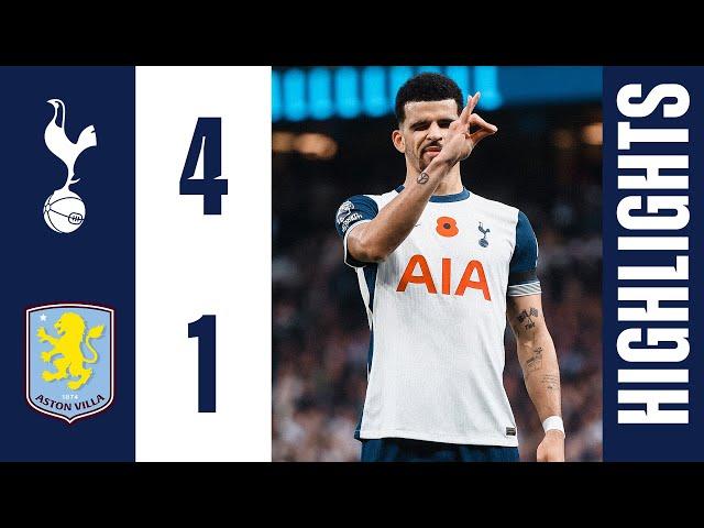 Tottenham Hotspur 4-1 Aston Villa | Premier League Highlights | Solanke double as Spurs THRASH Villa