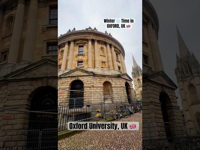 Oxford University during Winter ️ !  #oxforduniversity #uk #london #travel #shorts #apt #music