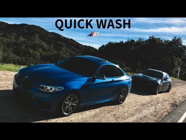 How I QUICK WASH My BMW M235i (30min Process)