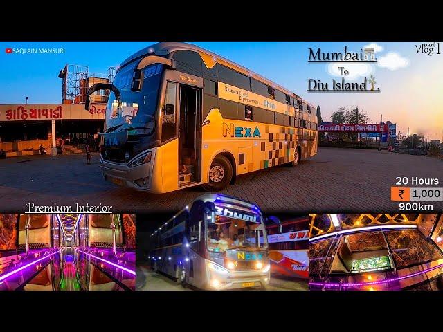 Nexa Luxury BusVlog With Driver'sBhumi Travels Mumbai To Diu (Gujarat)