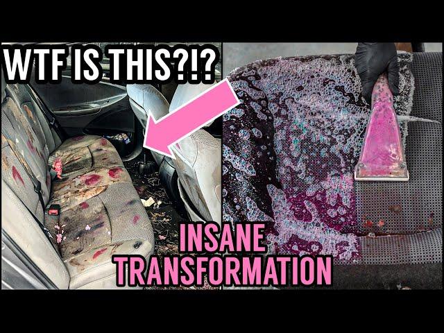 Deep Cleaning The NASTIEST REPO Car Ever! | Insanely Satisfying Car Detailing Transformation How To!