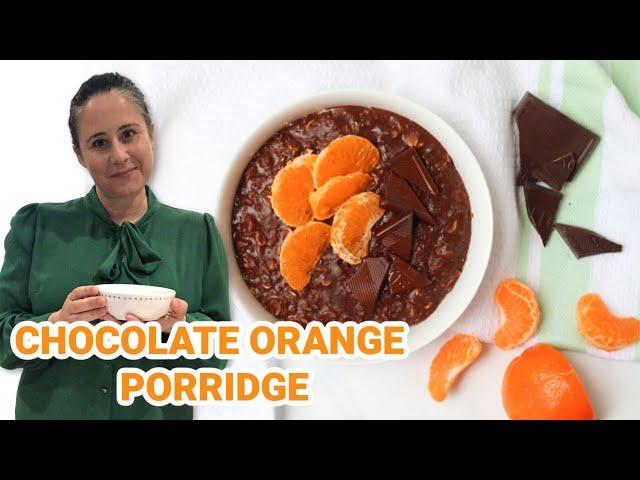 Healthy Breakfast For One | Chocolate Orange Porridge