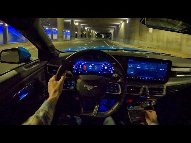 2024 Ford Mustang GT 6MT - POV Night Drive (Binaural Audio)