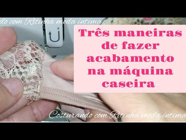 ️Três maneiras de fazer acabamento na máquina caseira