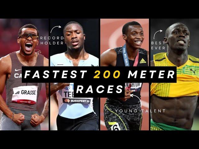 Top 10 Fastest 200 Meter Races | 200m Dash World Records