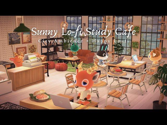 Sunny Lo-fi Study Café  1 Hour Happy Lo-fi No Ads to help you focus  Studying Music | Work Aid