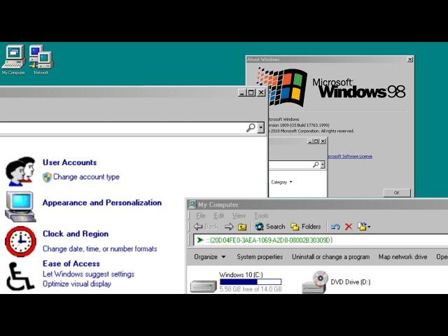 Windows 98 theme for Windows 10