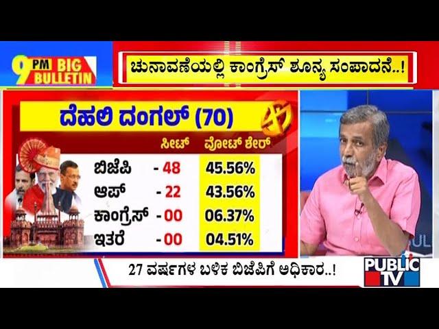 Big Bulletin With HR Ranganath | ಡೆಲ್ಲಿ 'ದಂಗಲ್'... ಬಿಜೆಪಿ ಚಾಂಪಿಯನ್..! | Feb 08, 2025