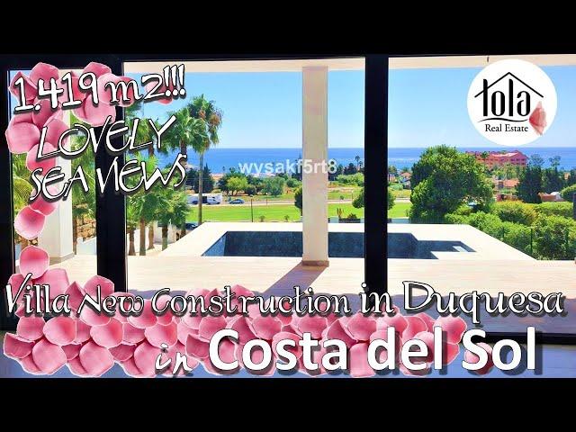 Spacious villa  NEW CONSTRUCTION  1419m2 plot SEA VIEWS Properties for sale in COSTA DEL SOL Malaga