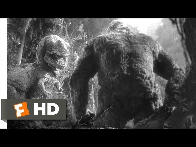King Kong (1933) - Kong vs. T-Rex Scene (4/10) | Movieclips