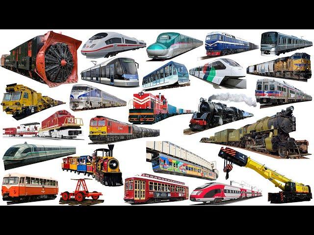 TRAINS and RAILWAY | Learn Railway Transport in English | High-Speed Train, Bullet Train, Subway