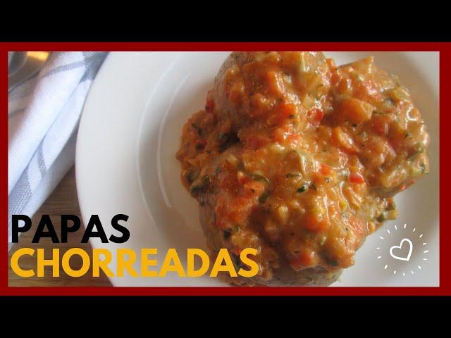 PAPAS CHORREADAS (Receta Colombiana)| Potatoes in sauce | Las mejor receta de papas chorreadas!