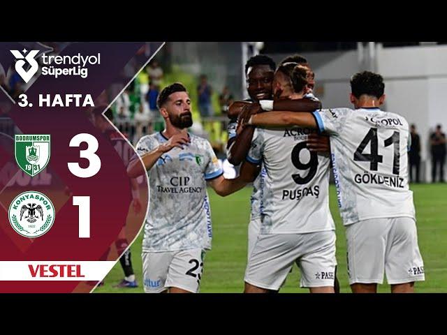 Vestel | Bodrum FK (3-1) Konyaspor - Highlights/Özet | Trendyol Süper Lig - 2024/25