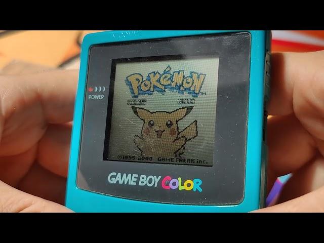 Pokémon Giallo: grafica su Gameboy Color VS grafica su GameBoy modificato IPS