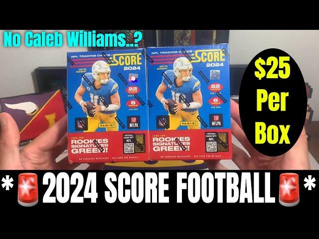 *FIRST LOOK AT 2024 SCORE FOOTBALL BLASTER BOXES!* So Many Rookie QBs!! No Caleb Williams?!