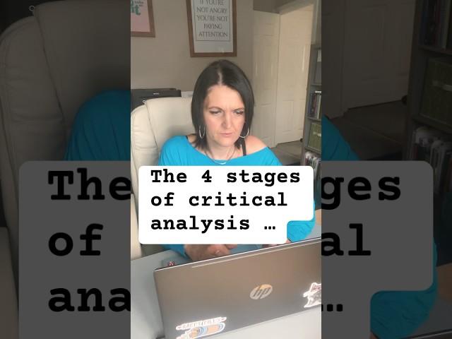 How to do critical analysis - follow these steps! Describe, interpret, evaluate, synthesise