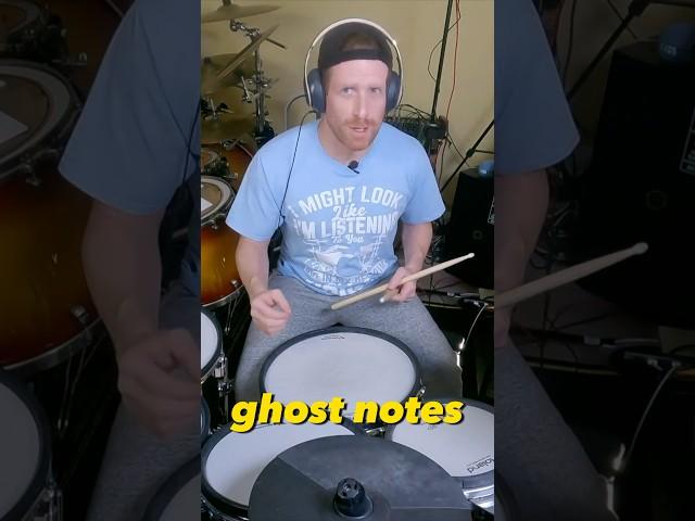 How to play Ghost Notes #drumlesson #drums #shorts