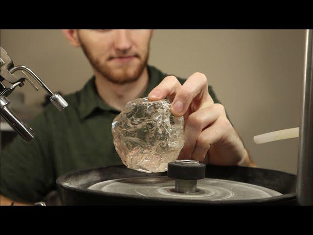 Cutting a Massive Gemstone Over 1000 Carats! How I Facet This Jumbo Quartz