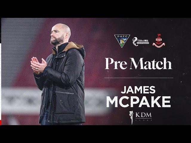 James McPake | Match Preview | 15/11/2024