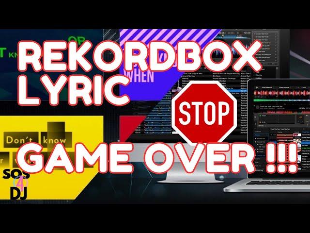 Rekordbox Lyric Game Over