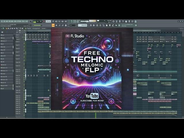 Get This Techno Melodic FL Studio Project (FLP) for Free!