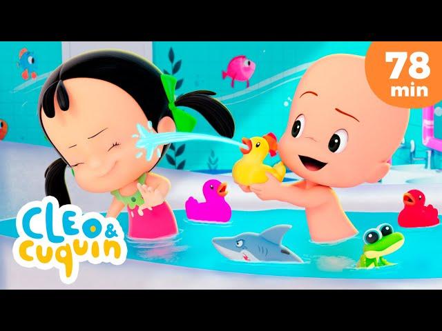 Bath Song with Cuquin and more Nursery Rhymes by Cleo and Cuquin | Children Songs