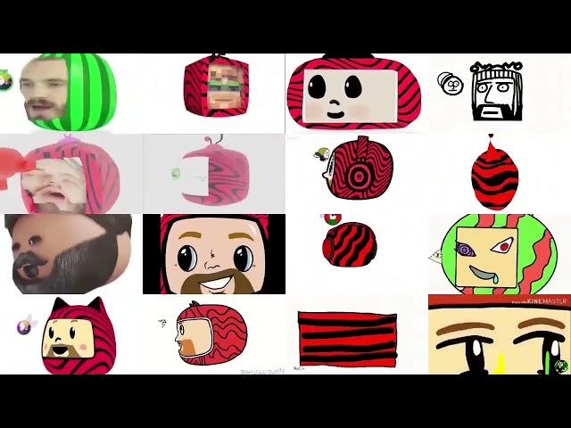 256 Intros Played in The Same Time  【PewDiePie Intro】