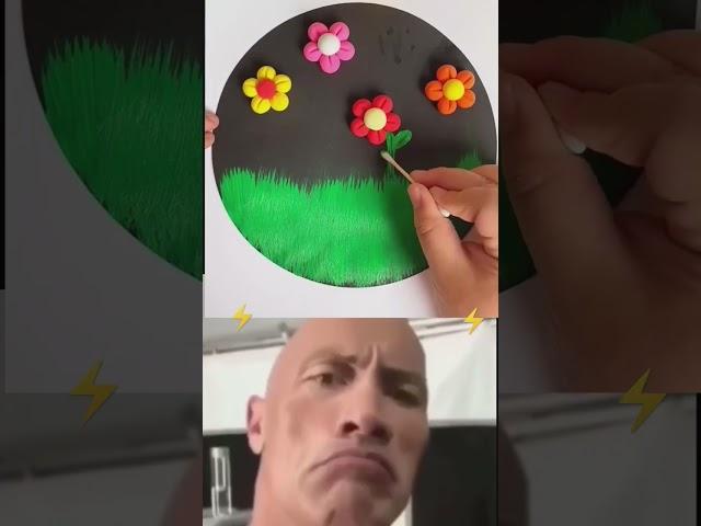 Dwayne Johnson reacts to an amazing  art #cristianoronaldo #neymar #shorts