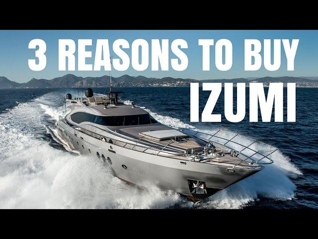 Palmer Johnson 120 super yacht for sale - 3 Reasons to Buy IZUMI