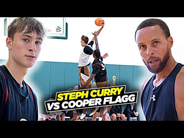 Steph Curry vs Cooper Flagg & Top HS Players During Scrimmage! Curry Camp Day 2