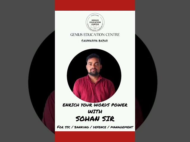 Day: - 5 | Synonyms for SSC / DEFENCE / BANKING / MANAGEMENT | By Sohan Sir #ssccgl #sscgd #ssccls