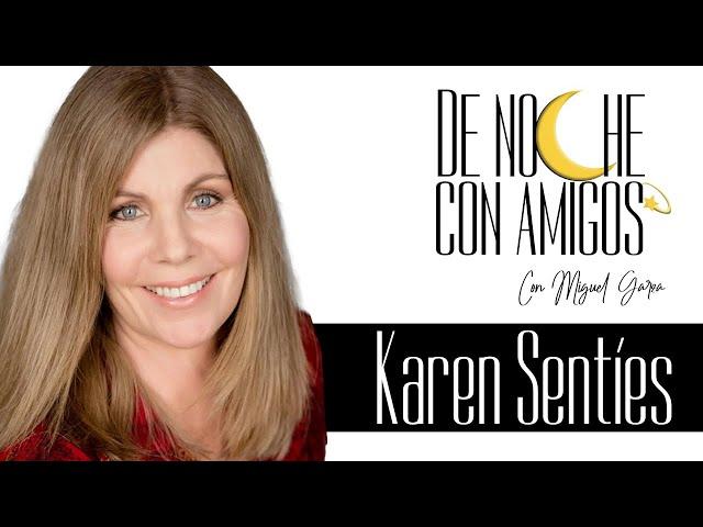 Karen Sentíes en De noche con Amigos