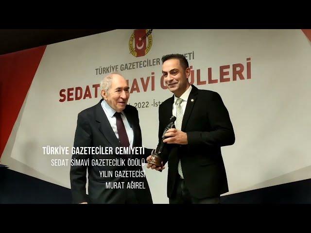 YILIN GAZETECİSİ MURAT AĞIREL.TGC 46. SEDAT SİMAVİ ÖDÜLLERİ SAHİPLERİNİ BULDU