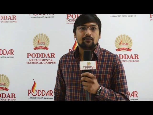 Abhinav Garg Testimonial about Poddar International College