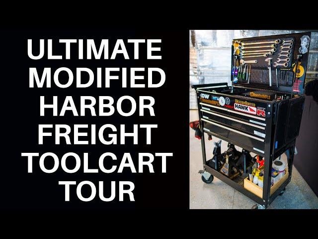 THE ULTIMATE MODIFIED HARBOR FREIGHT TOOL CAR TOUR 2022 - TOOL CART ORGANIZATION AND MOD IDEAS