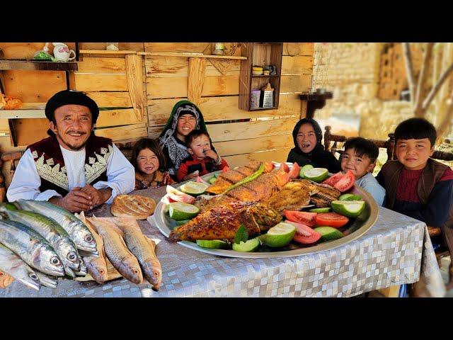 Traditional Fish's Cooking by Afghan Twin's in the Village | Afghanistan Village Life