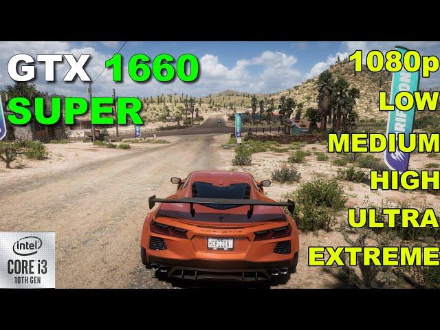 GTX 1660 Super + I3 10100 | Forza Horizon 5 -1080p, All Setting