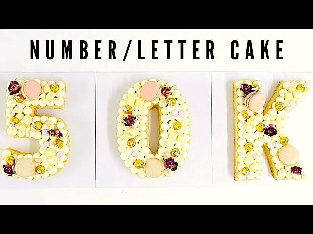 EASY NUMBER / LETTER CAKE │ CAKE DECORATING TUTORIALS │ CAKES BY MK