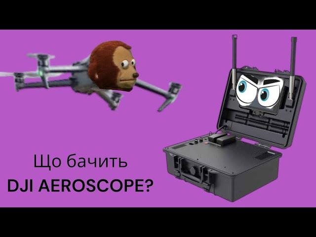 Що бачить DJI Aeroscope?