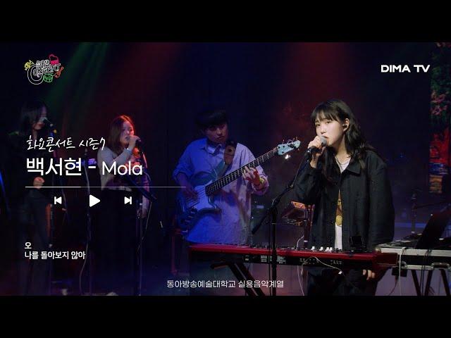 [동아방송예술대학교 실용음악계열]  백서현 - Mola｜DIMA TV｜〈화요콘서트 시즌7〉 Playlist