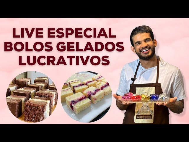 LIVE ESPECIAL BOLOS GELADOS LUCRATIVOS | BOLOS GELADOS | CONFEITARIA | Links na descrição